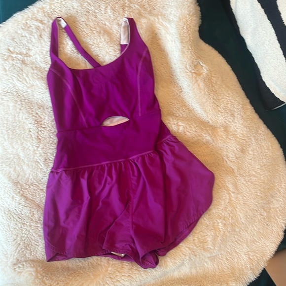Free people movement purple pink romper used twice - Picture 1 of 4